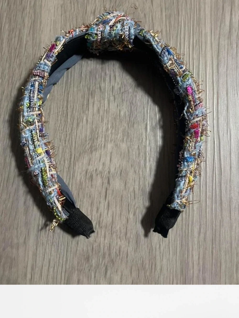 Multicolor Tweed Textured Knot Headband